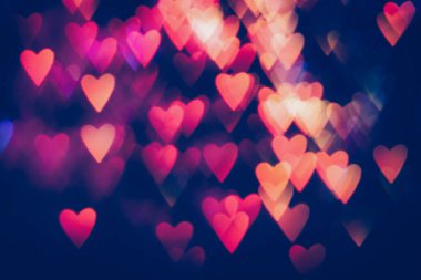 Bulanık kalpler sevgililer günü partisi dekorasyonu pembe parıltı