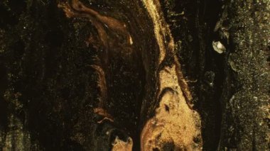 sıvı sanat simleri kaplıyor bronz kahverengi mürekkep akışı