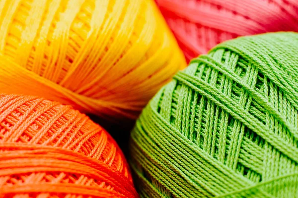 Diy knitting creative hobby leisure craft threads — Stok fotoğraf