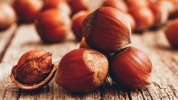 Healthy diet organic food ingredient hazelnuts — 스톡 사진