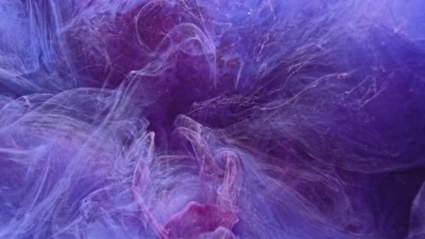 Кольоровий паровий фон фіолетово-блакитна суміш туману — стокове відео