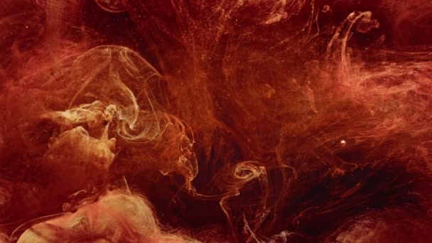 Horký výbuch překryv červená broskev růžový kouř pohyb — Stock video