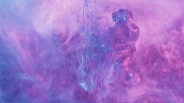 renk buhar hareketi parıltılı boya mor sıçrıyor