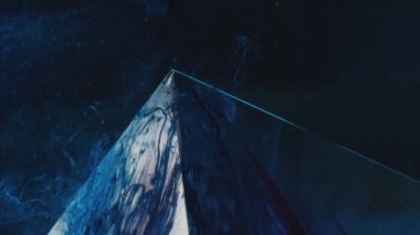 renk sıvısı damlası galaksi mavi simli duman bulutu