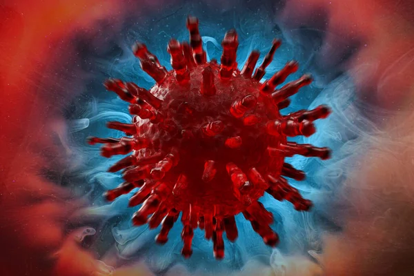 coronavirus global hazard virus 3d rendering