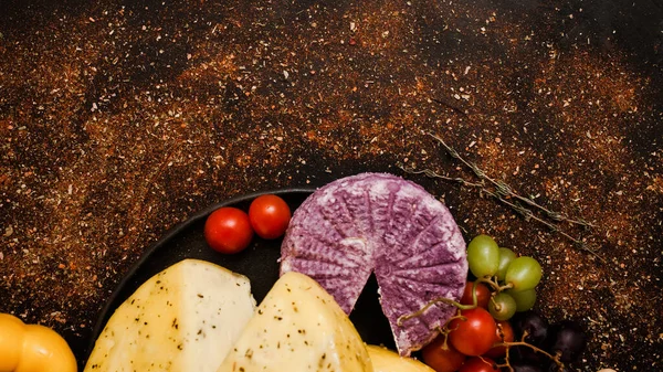 Gesunde Ernährung Bio-Lebensmittel hausgemachter Käse — Stockfoto