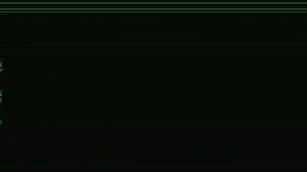 Real digital glitch computer virus video damage — Stock Video