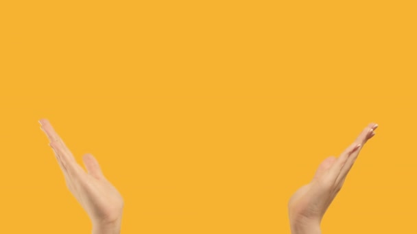 définir 2 modèles de geste mains montrant l'espace vide 