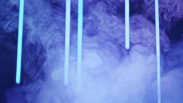 Köd elvont háttér party ragyogás fantom kék — Stock videók