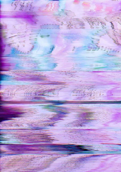 Fundo holográfico roxo azul glitch ruído — Fotografia de Stock