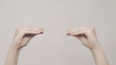 insulting gesture woman hands arguing showing fuck