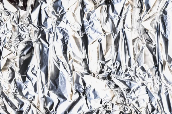 Metallic abstrakt bakgrund skrynklig folie konsistens — Stockfoto