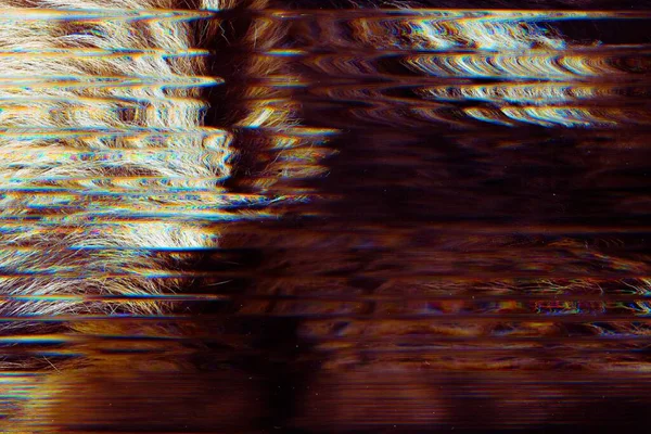 Glitch abstract background white brown artifacts — Stock Photo, Image