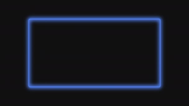 ネオンフレーム商業的背景青紫uv — ストック動画