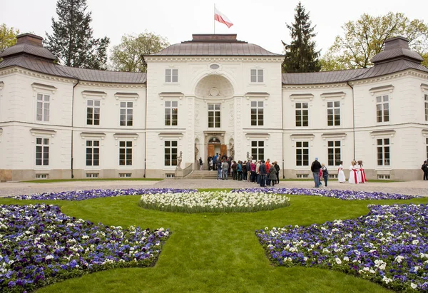 Warszawa, parken Royal Łazienki. Våren, maj 2017 — Stockfoto