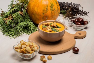 çorba püresi gelen lezzetli kabak