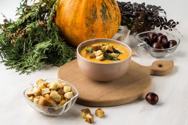 çorba püresi gelen lezzetli kabak