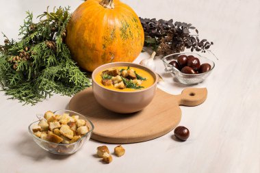 çorba püresi gelen lezzetli kabak