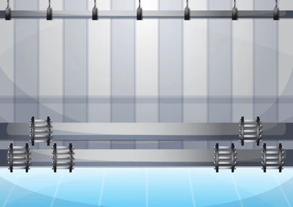 Illustration vectorielle de dessin animé mur de tuyau d'eau avec couches séparées — Image vectorielle