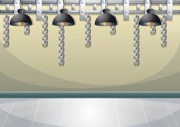 Vector de dibujos animados ilustración pared de tubería de agua con capas separadas — Vector de stock