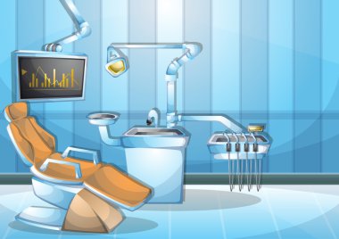 çizgi film vektör illüstrasyon iç Cerrahi operasyon oda ayrı katmanları ile