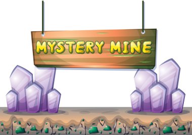 çizgi film vektör mayın oyunun hedefi ayrı katmanları ile