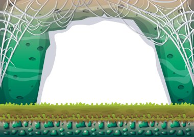 çizgi film vektör mağara oyunu ve animasyon için ayrı katmanları ile