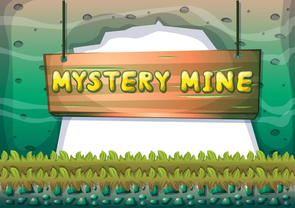 çizgi film vektör mağara oyunu ve animasyon için ayrı katmanları ile