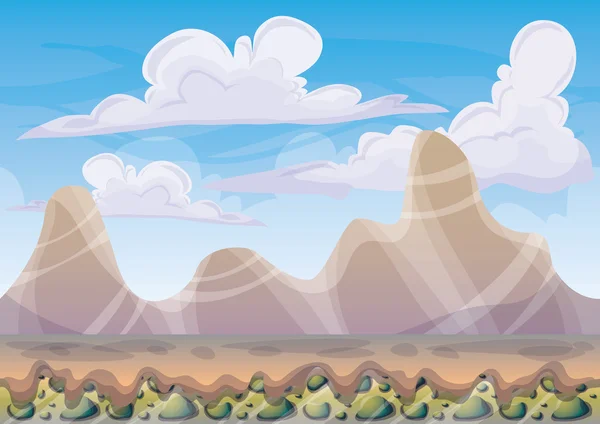 Cartoon-Vektor Naturlandschaft Hintergrund mit getrennten Ebenen für Spielkunst und Animation — Stockvektor