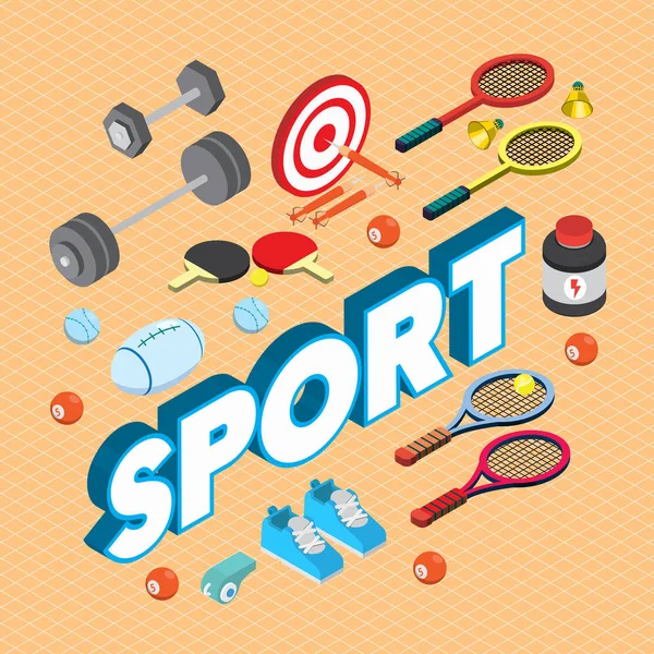 Ilustración del concepto de deporte gráfico info — Vector de stock