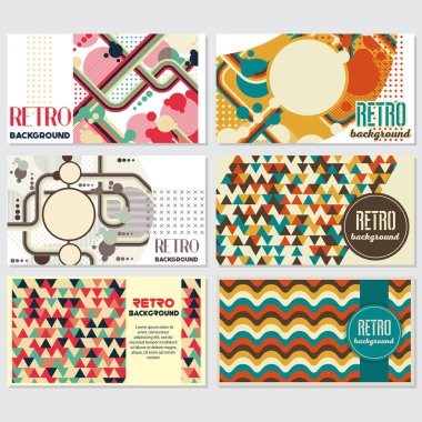 Eski retro Vintage stili arka plan tasarım şablonu