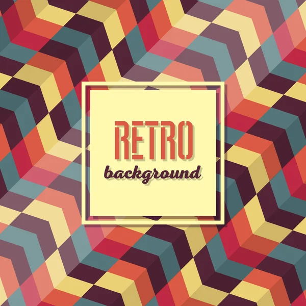 Vecchio retro stile Vintage sfondo Design Template — Vettoriale Stock