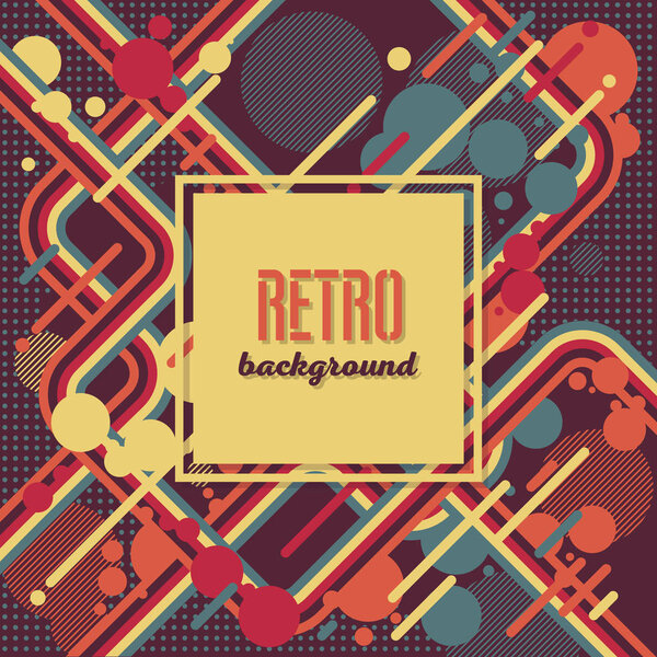Old retro Vintage style background Design Template