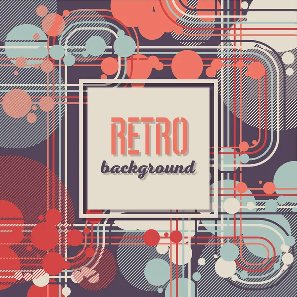 Oude retro Vintage stijl achtergrond ontwerpsjabloon — Stockvector