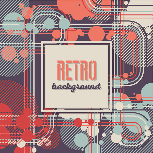 Old retro Vintage style background Design Template