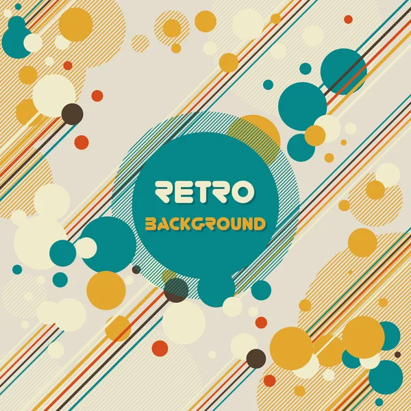 Velho retro estilo Vintage fundo Design Template — Vetor de Stock