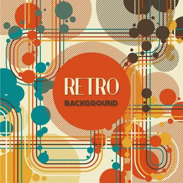 Old retro Vintage style background Design Template — Stock Vector