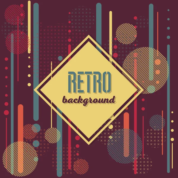 Velho retro estilo Vintage fundo Design Template — Vetor de Stock