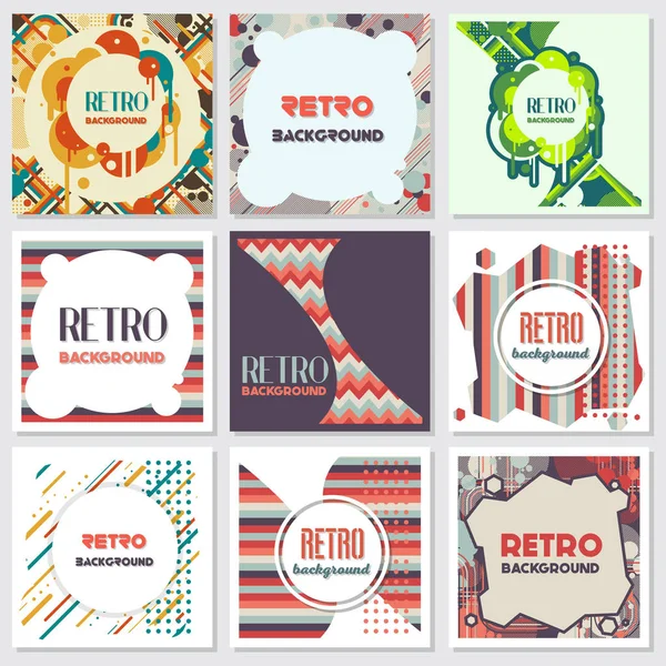 Alte Retro-Vintage-Stil Hintergrund-Design-Vorlage — Stockvektor