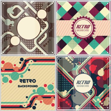 Eski retro Vintage stili arka plan tasarım şablonu