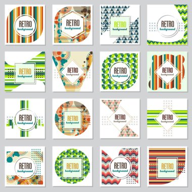 Eski retro Vintage stili arka plan tasarım şablonu