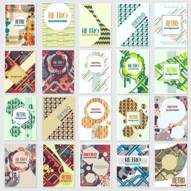 Eski retro Vintage stili arka plan tasarım şablonu