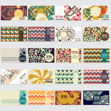 Eski retro Vintage stili arka plan tasarım şablonu