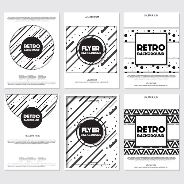 Velho retro estilo Vintage fundo Design Template —  Vetores de Stock