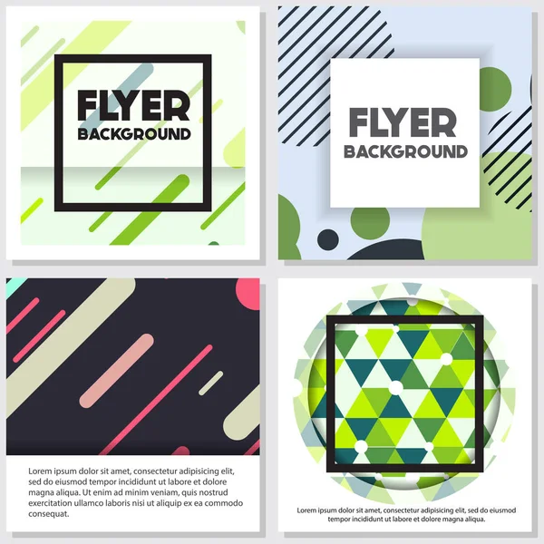 Frisch Hintergrund Flyer Stil Hintergrund Design-Vorlage — Stockvektor