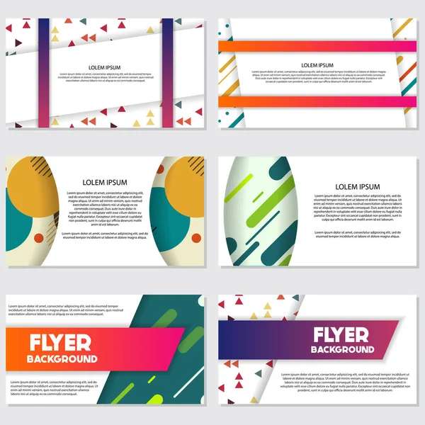 Frisch Hintergrund Flyer Stil Hintergrund Design-Vorlage — Stockvektor