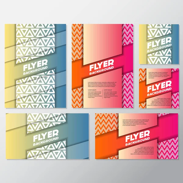 Fundo fresco flyer estilo fundo Design Template — Vetor de Stock