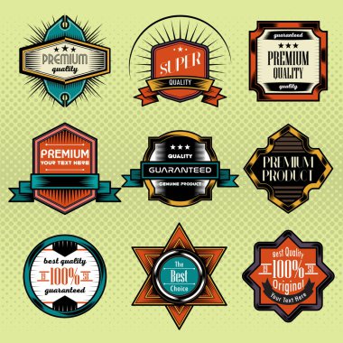 Antika arka plan etiket stili tasarım şablonu