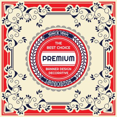 Vintage el ilanı arka plan tasarım şablonu