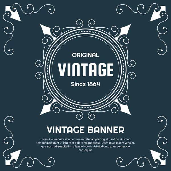 Vintage flyer background Design Template — Stock Vector